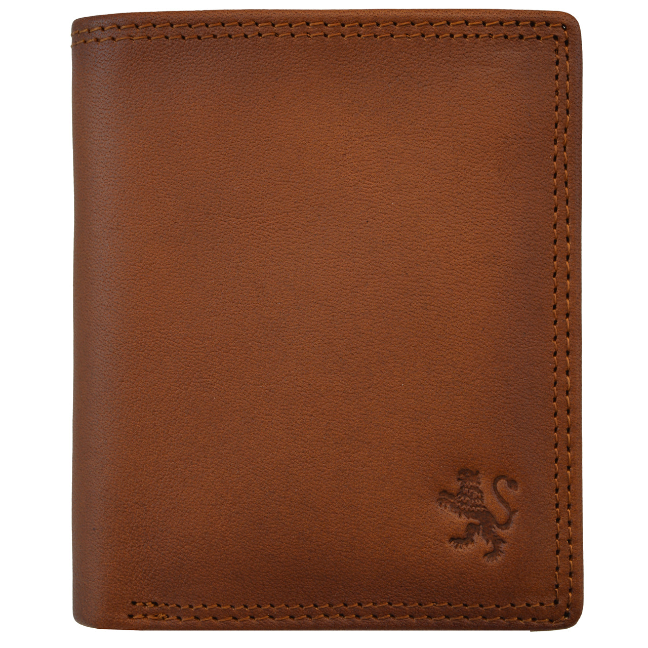 Carteira masculina Pratesi Porta Romana em couro curtido vegetal - Marrom