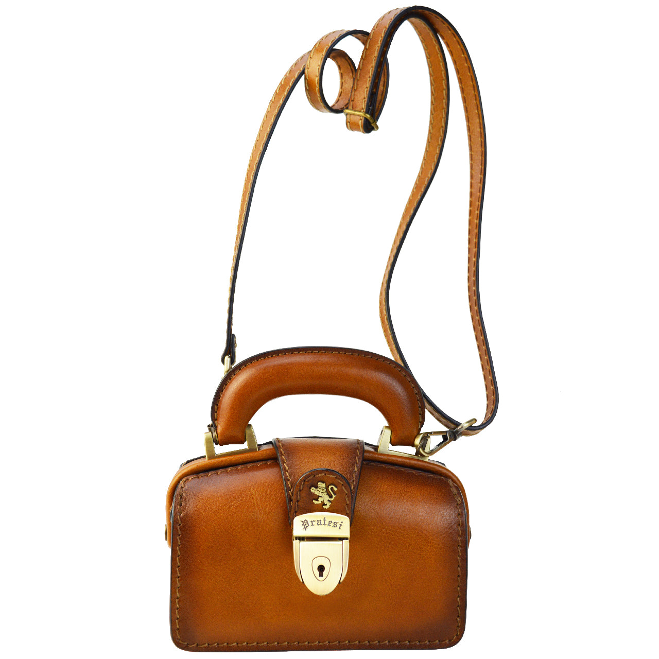 Pratesi Lady 18 Brunelleschi in Genuine Vegetable Dyed Italian Leather - Black
