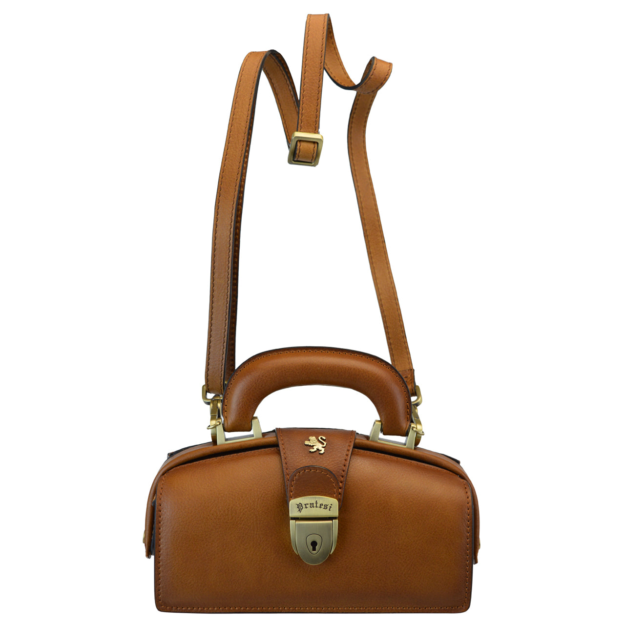 Pratesi Lady Brunelleschi B120/M in genuine leather - genuine Italian Cognac - LQE
