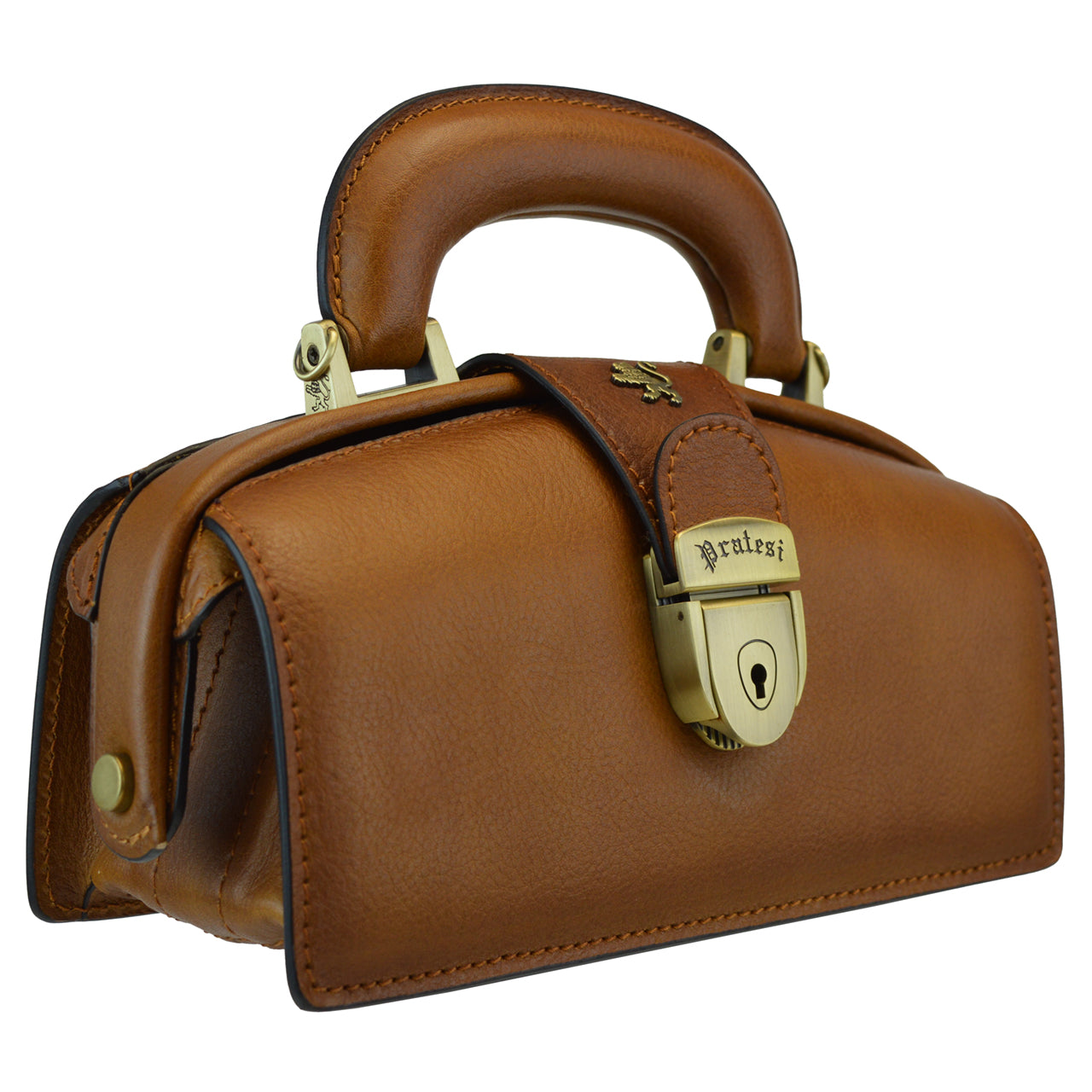 Pratesi Lady Brunelleschi B120/M in genuine leather - genuine Italian Cherry - LQE