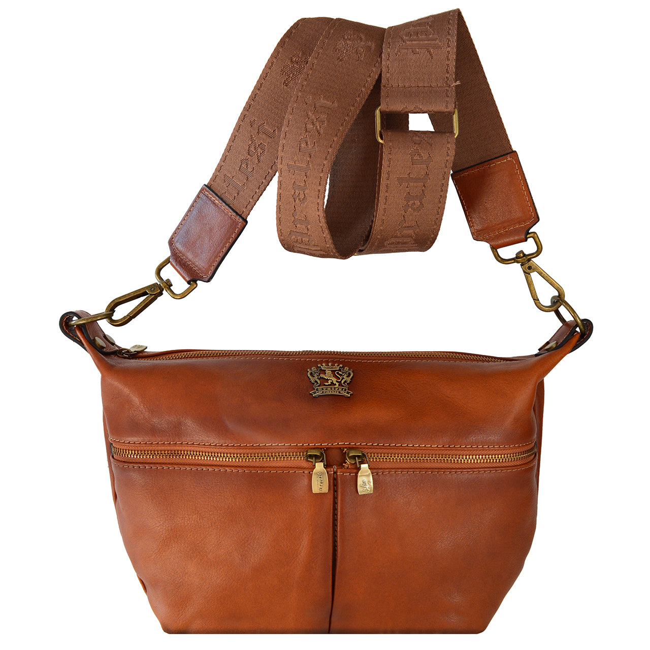 Pratesi Pagiano Crossbody Bag B137 in genuine leather - Brown - SZN