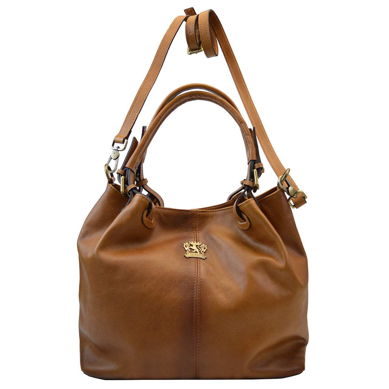 Pratesi Collodi Small, Woman Bag in full grain leather - Bruce Black - LQE2