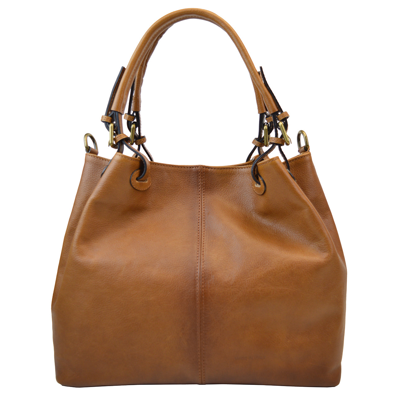 Pratesi Collodi Small, Woman Bag in full grain leather - Bruce Emerald - LQE2