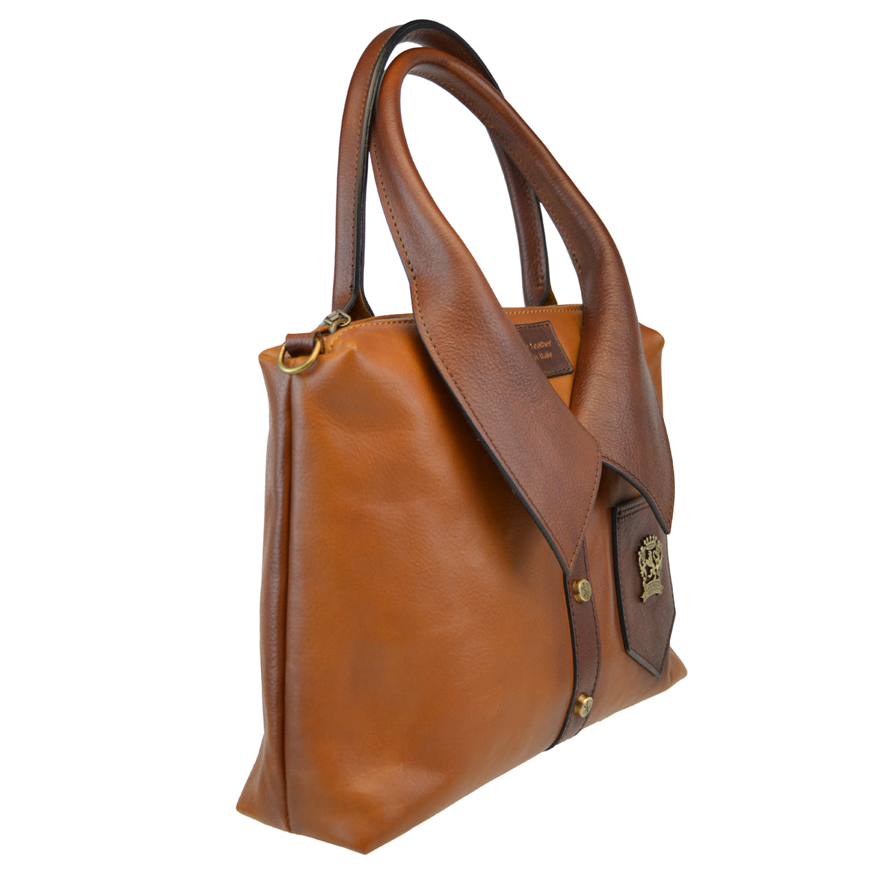 Bolsa Pratesi Camicia em couro italiano tingido com corantes vegetais - Azul