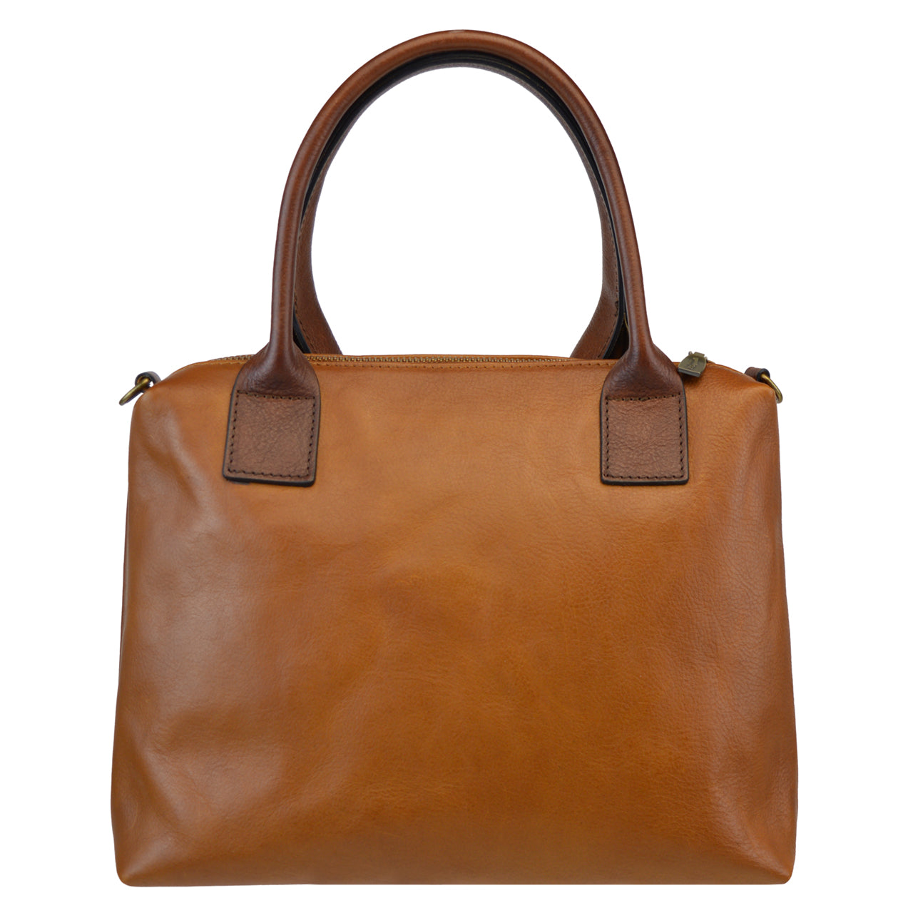 Pratesi Camicia Handbag in Vegetable-Dyed Italian Leather - Cognac