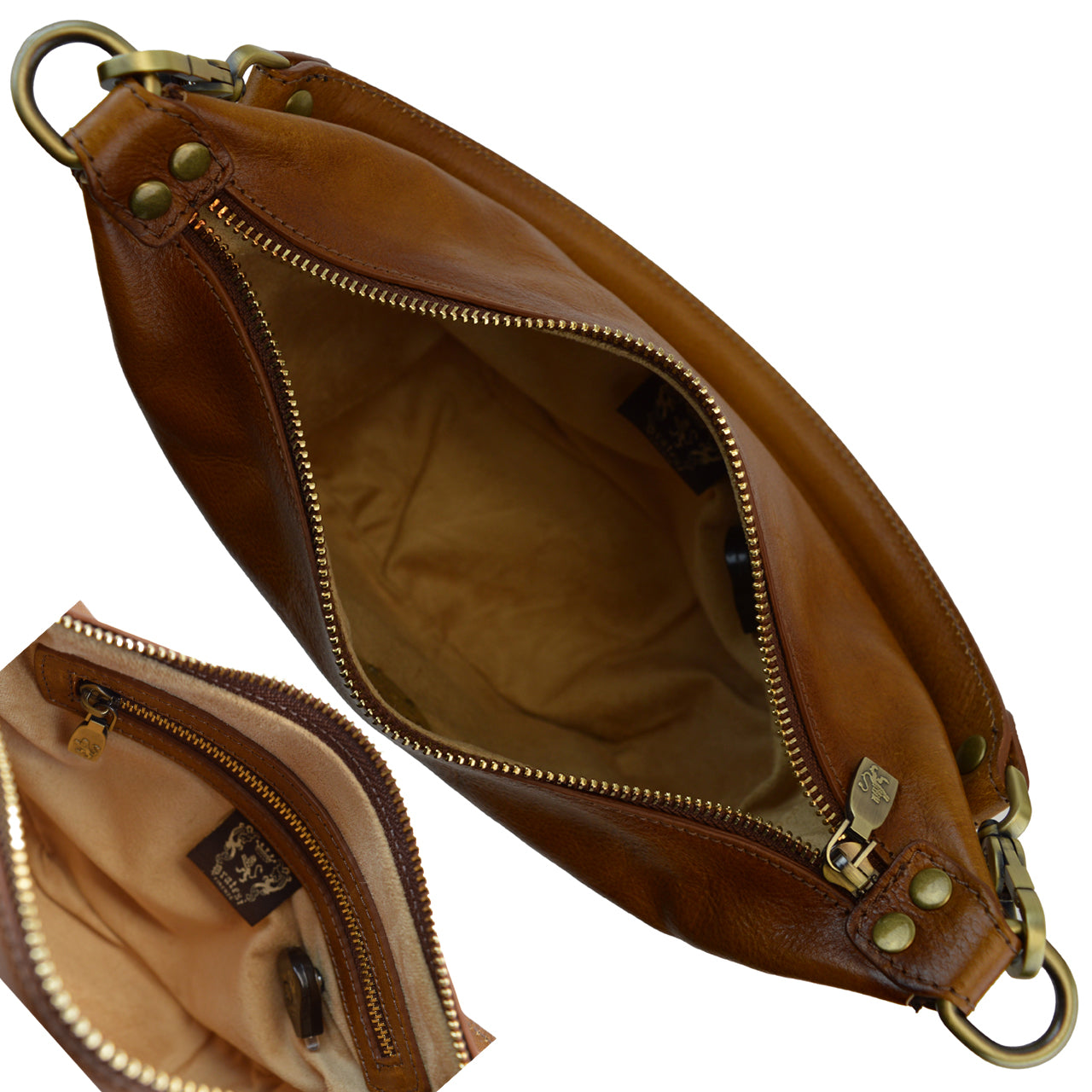 Pratesi Treggiaia Handbag B324 in Genuine Vegetable Dyed Italian Leather