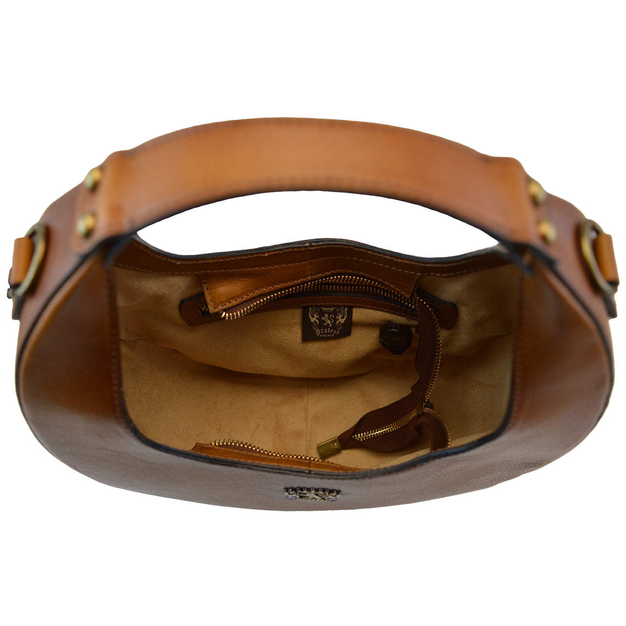 Pratesi Ville Italian Handbag in Vegetable-Dyed Leather