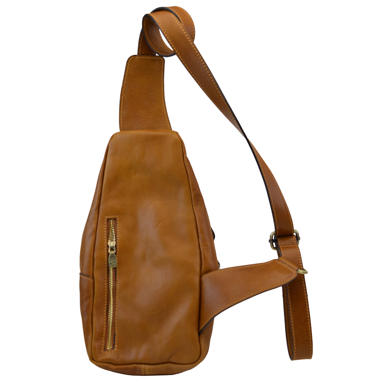 Pratesi Backpack San Quirico d'Orcia in Italian Vegetable Dyed Leather - Cognac