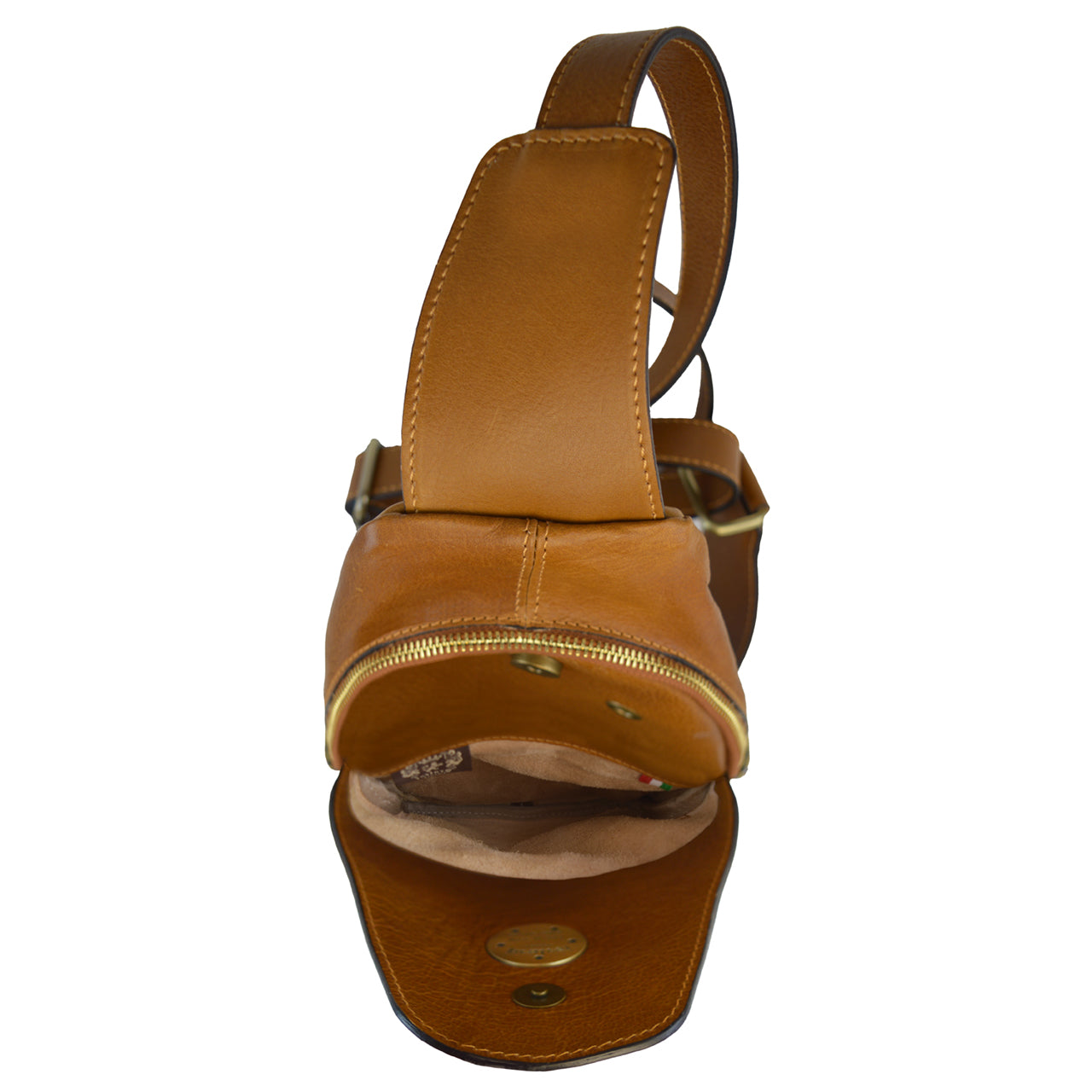 Pratesi Backpack San Quirico d'Orcia in Italian Vegetable Dyed Leather - Cognac