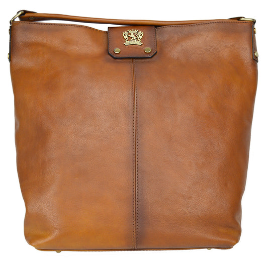 Pratesi Sant'Ellero B354 Shoulder Bag in genuine leather - Sant'Ellero B354 Brown - LQE