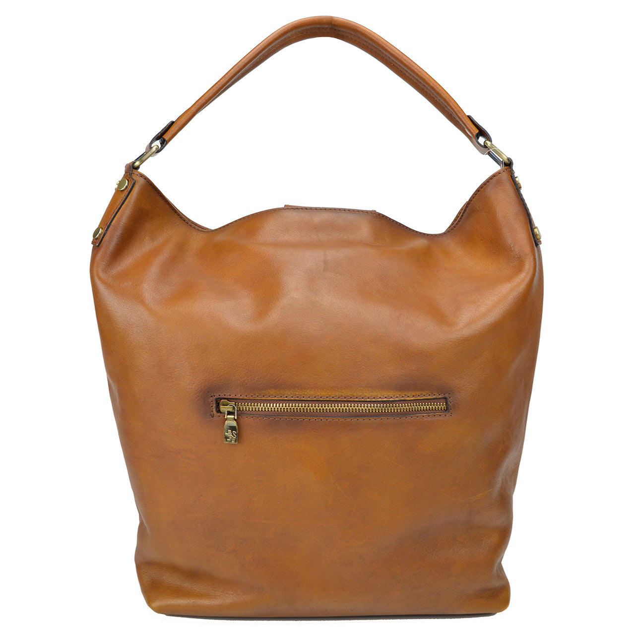 Pratesi Sant'Ellero B354 Shoulder Bag in genuine leather - Sant'Ellero B354 Cognac - LQE