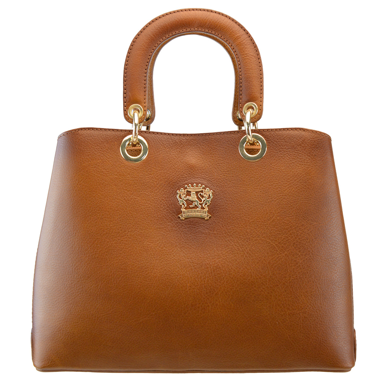 Bolsa Pratesi Caselli em couro italiano tingido com corantes vegetais - Marrom