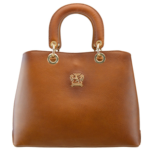 Bolsa Pratesi Caselli em couro italiano tingido com corantes vegetais - Marrom