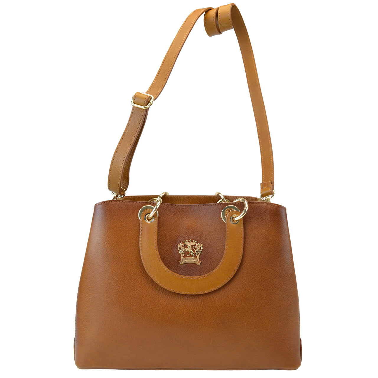 Pratesi Caselli Sac à main en cuir de vache