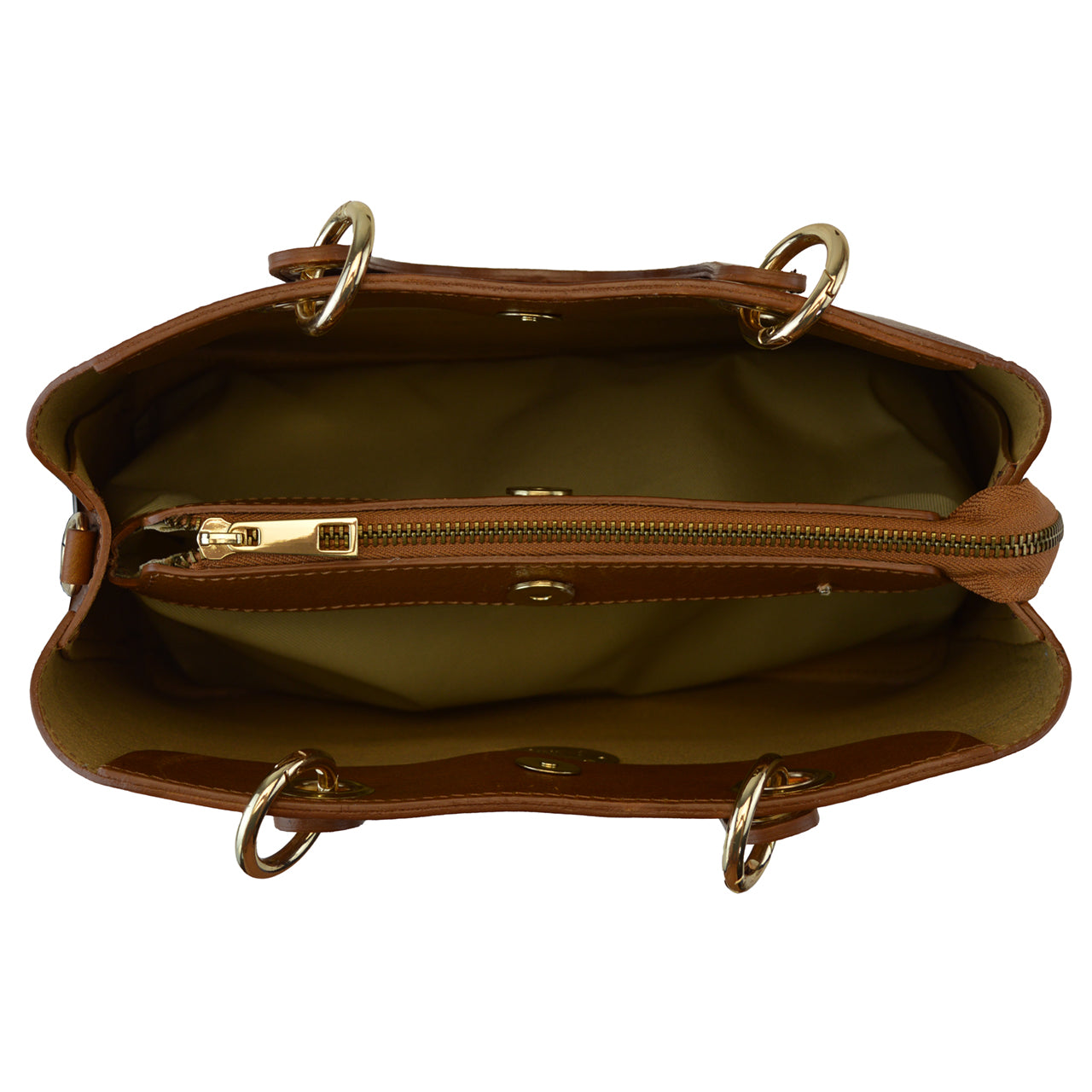 Bolsa Pratesi Caselli em couro italiano tingido com corantes vegetais - Marrom