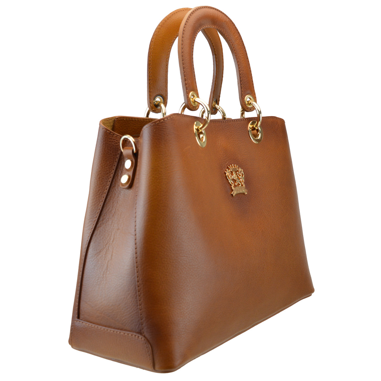 Pratesi Caselli Sac à main en cuir de vache