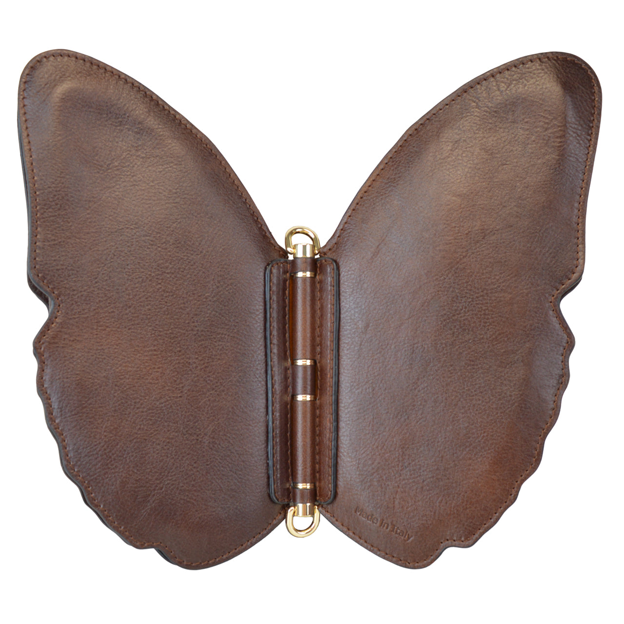 Pratesi Farfalla Backpack B383 in Genuine Vegetable Dyed Italian Leather - Brown