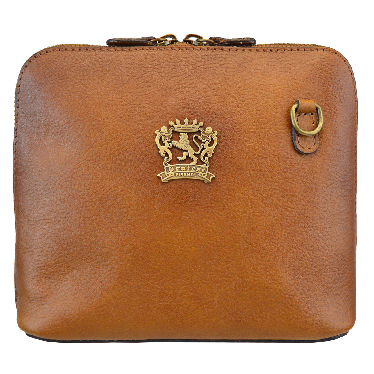 Pratesi Cross-Body Bag Gran Volterra B467/G in genuine leather - genuine Italian Brown - LQE