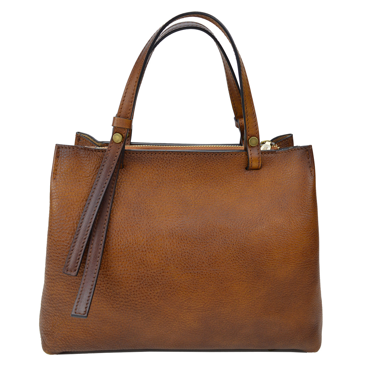 Bolso de mano Pratesi Camperiti para mujer en auténtica piel italiana teñida con vegetales - Rosa