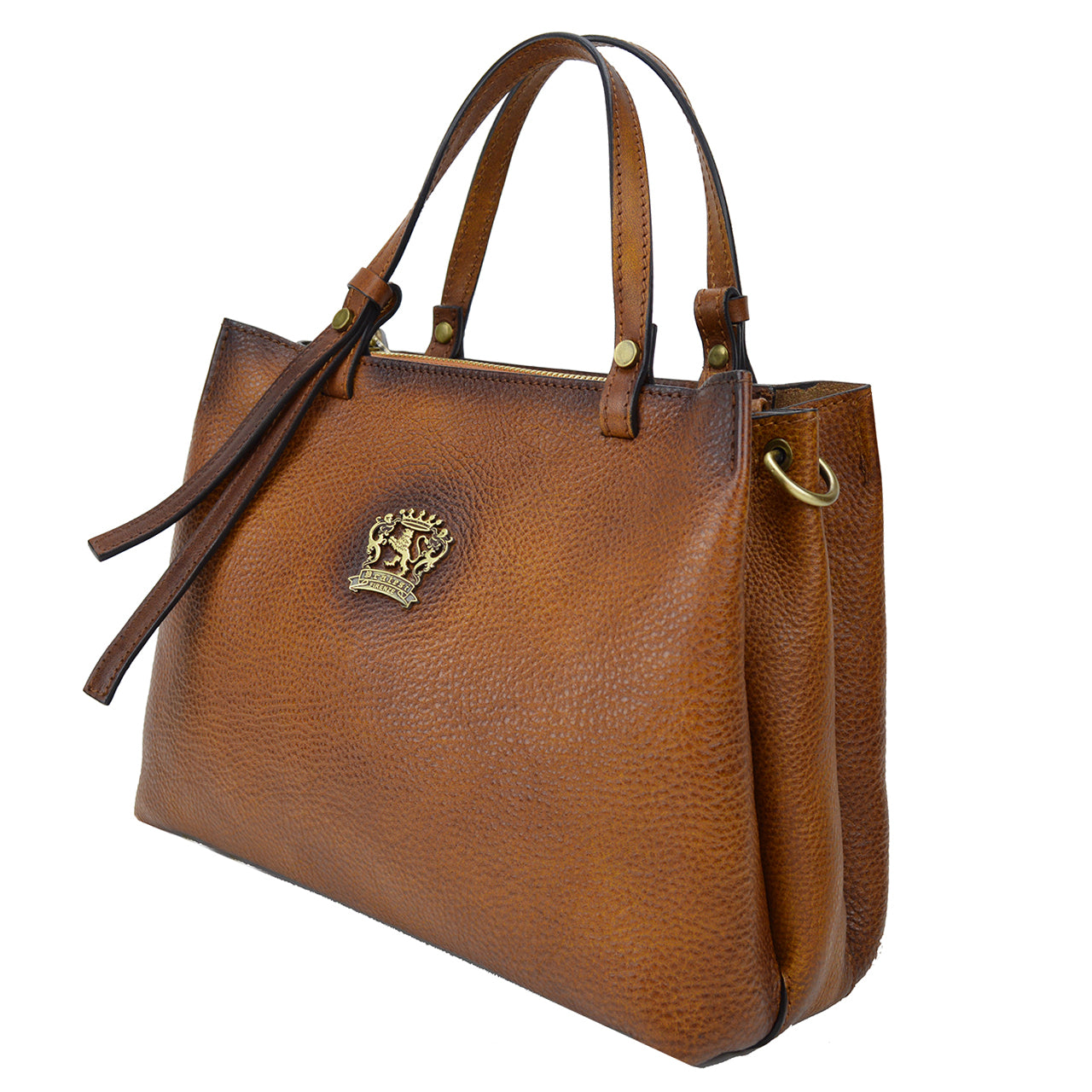 Pratesi Camperiti Ladies Handbag in Genuine Italian Vegetable Dyed Leather - Brown