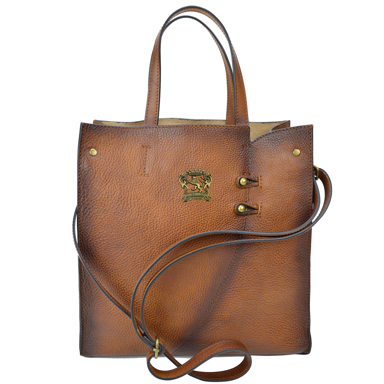 Pratesi Paterno B488 Lady Bag in genuine Italian vegetable-dyed leather - Cherry