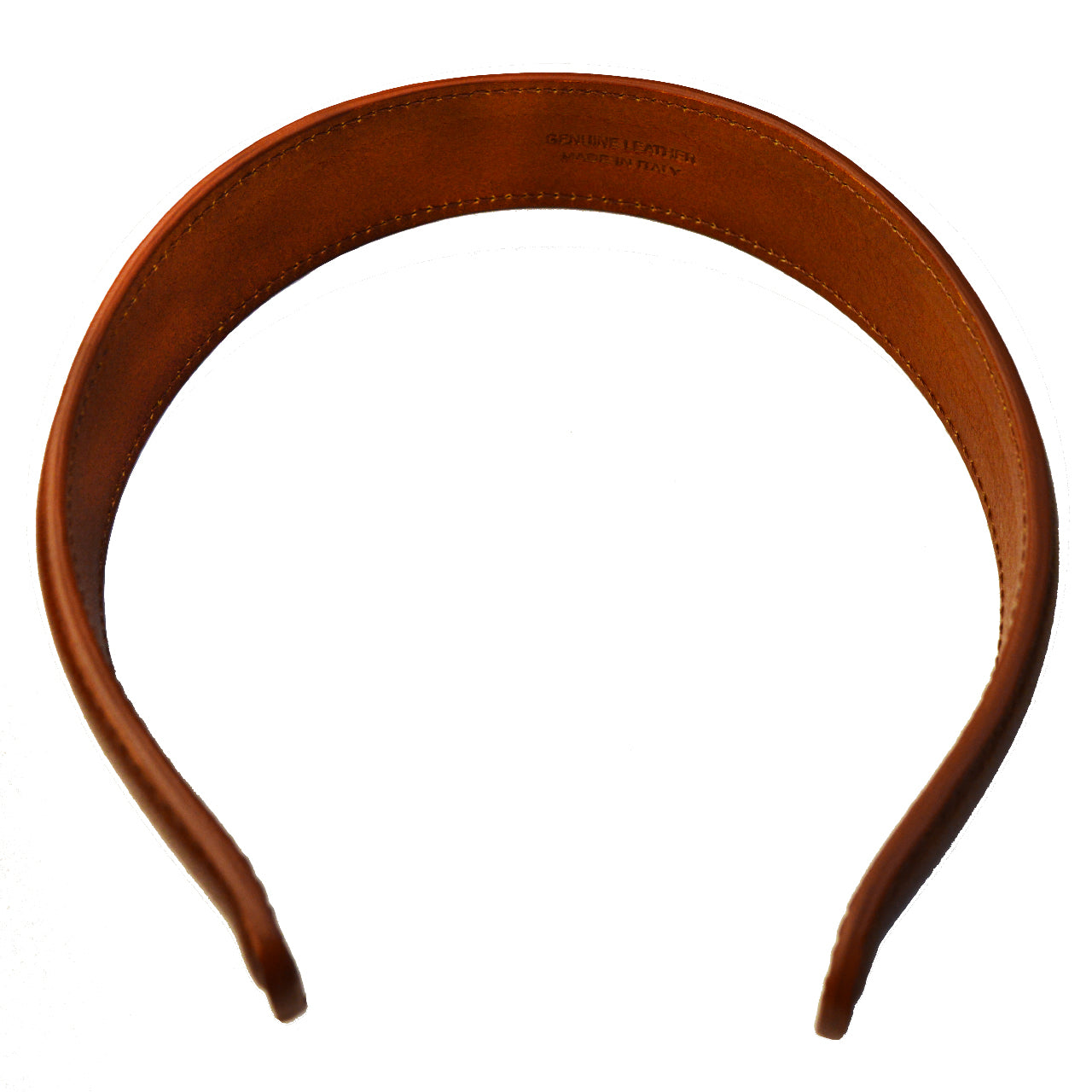 Pratesi Futa hair hoop B516 in Genuine Leather - Brown - SZN