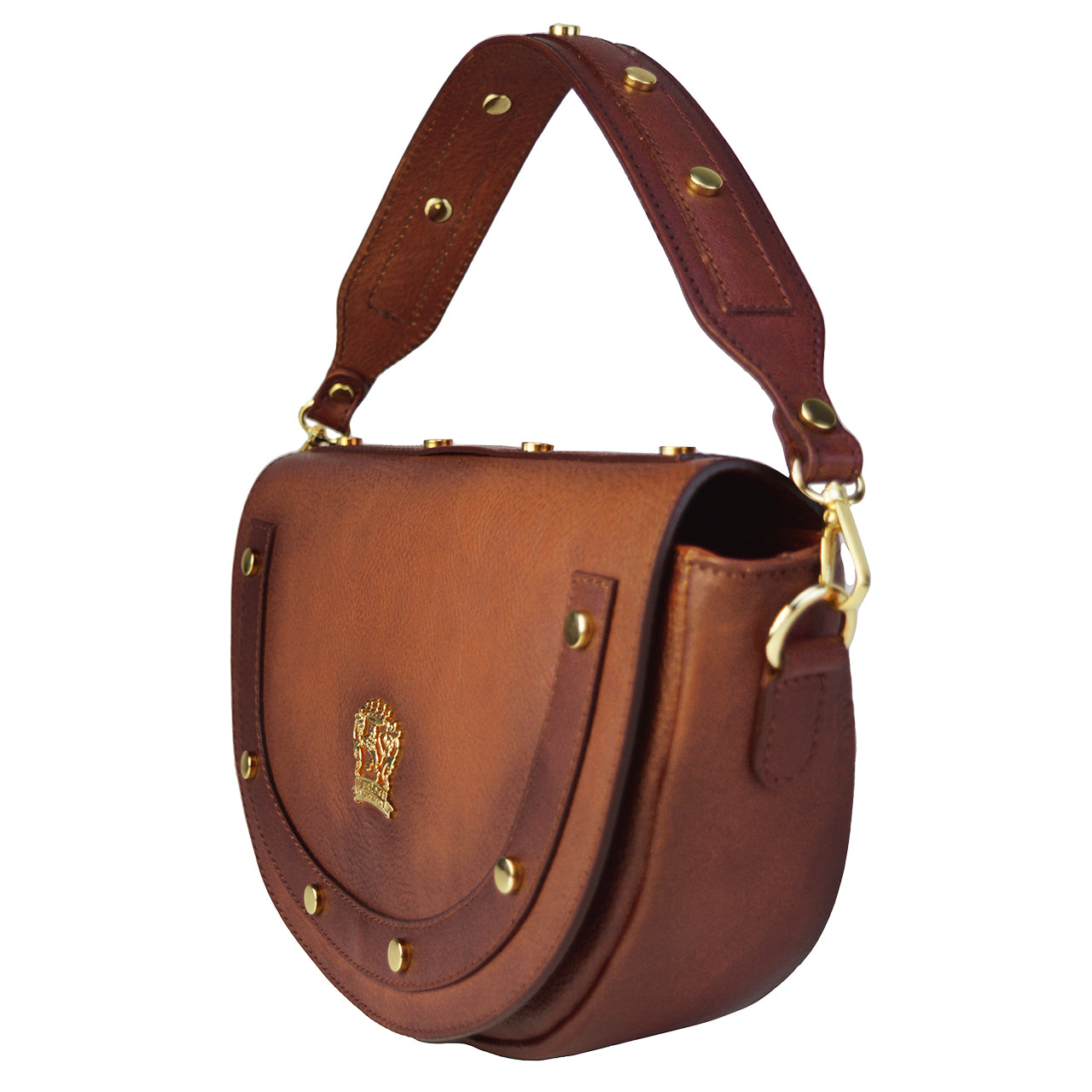 Sac Pratesi Scudieri B532 en cuir de vache - Bruce Cognac