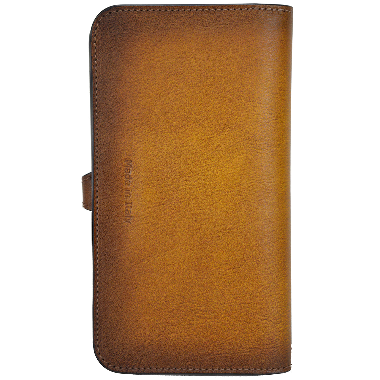 Clutch Pratesi Ellera en piel italiana teñida con vegetales - Verde oscuro