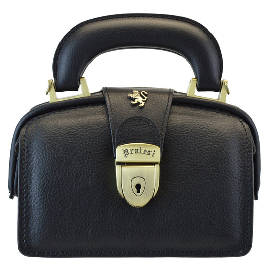 Pratesi Lady 18 Brunelleschi in Genuine Vegetable Dyed Italian Leather - Black