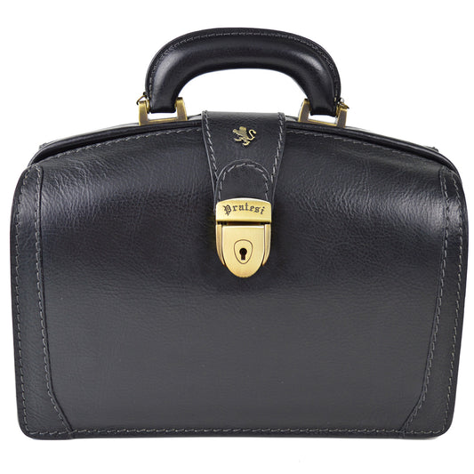 Pratesi Handbag Miss Brunelleschi Bruce in cow leather - Bruce Black