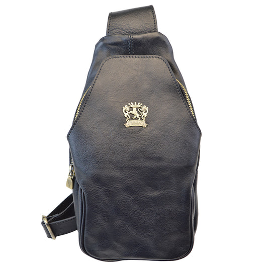 Pratesi Backpack San Quirico d'Orcia in Italian Vegetable Dyed Leather - Black