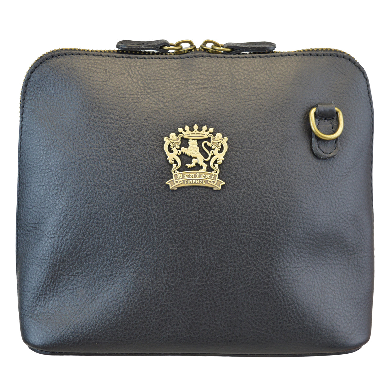 Pratesi Cross-Body Bag Gran Volterra B467/G in genuine leather - genuine Italian Black - LQE