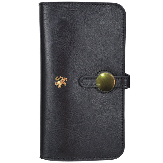 Pratesi Ellera Clutch in Vegetable Dyed Italian Leather - Black