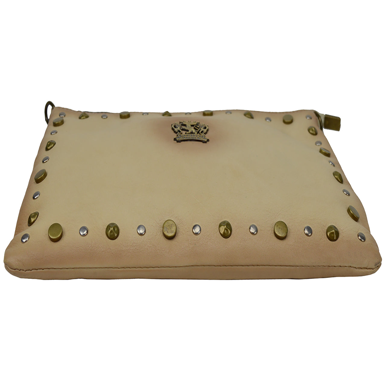 Pratesi Montebonello Leather Clutch in Vegetable-Dyed Leather - Cognac
