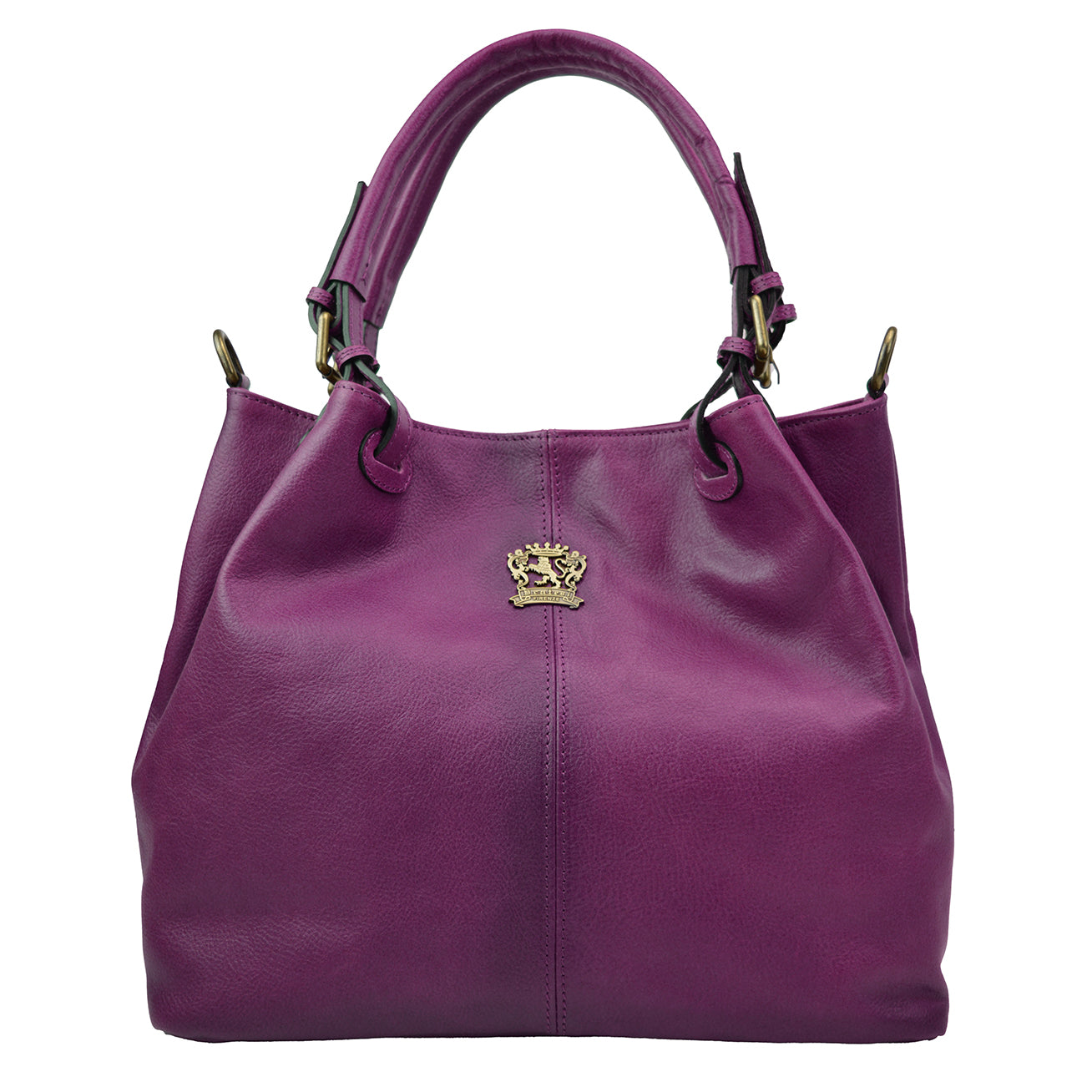 Pratesi Collodi Small, Woman Bag in full grain leather - Bruce Violet - LQE2