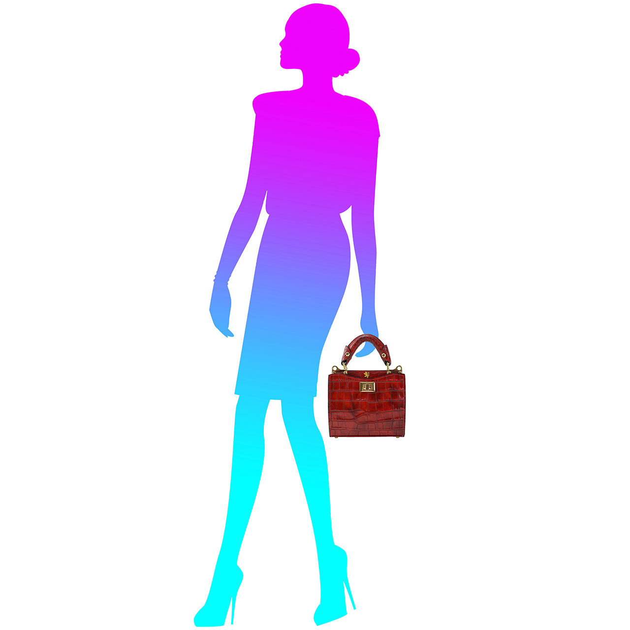 Pratesi Anna Maria Luisa de' Medici Small Lady Bag in cow leather K150/20 - King White - LQE2