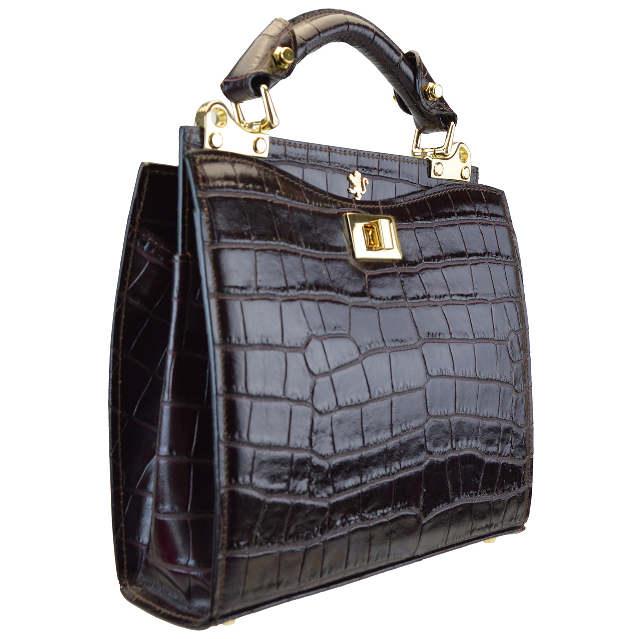 Pratesi EN Anna Maria Luisa de' Medici K150/26 Lady Bag in cow leather - King Chianti - LQE2