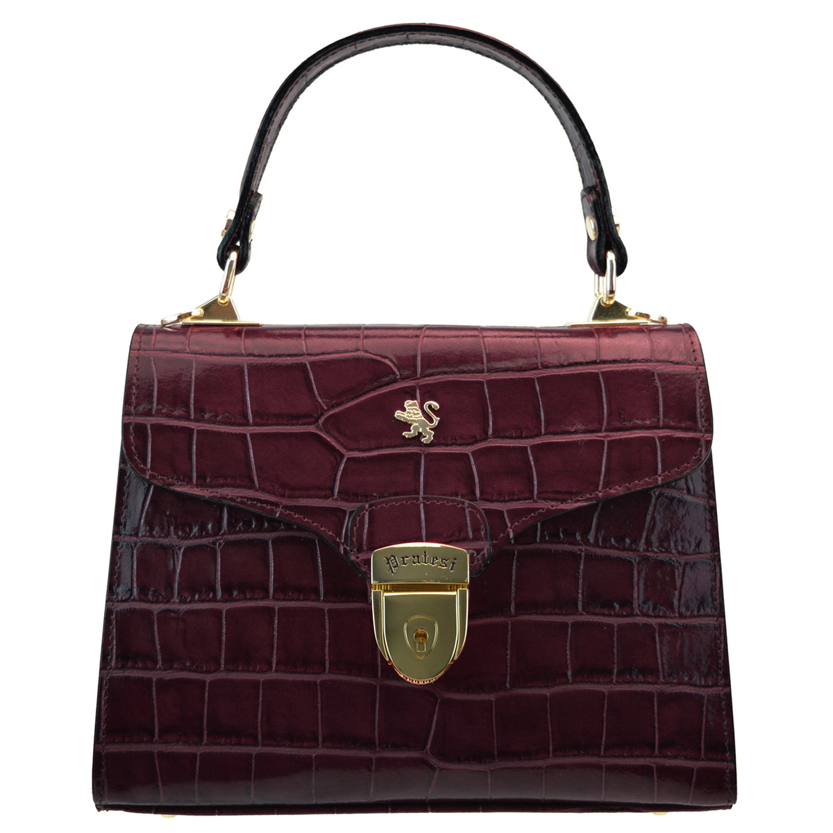 Pratesi Lady Brunelleschi Patent V120/N Bag in cow leather - Patent Black - cgpt2