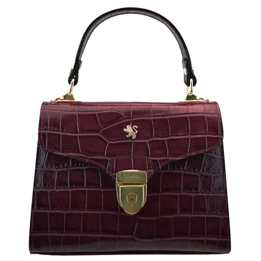 Pratesi Lady Brunelleschi Patent V120/N Bag in cow leather - Patent Black - cgpt2