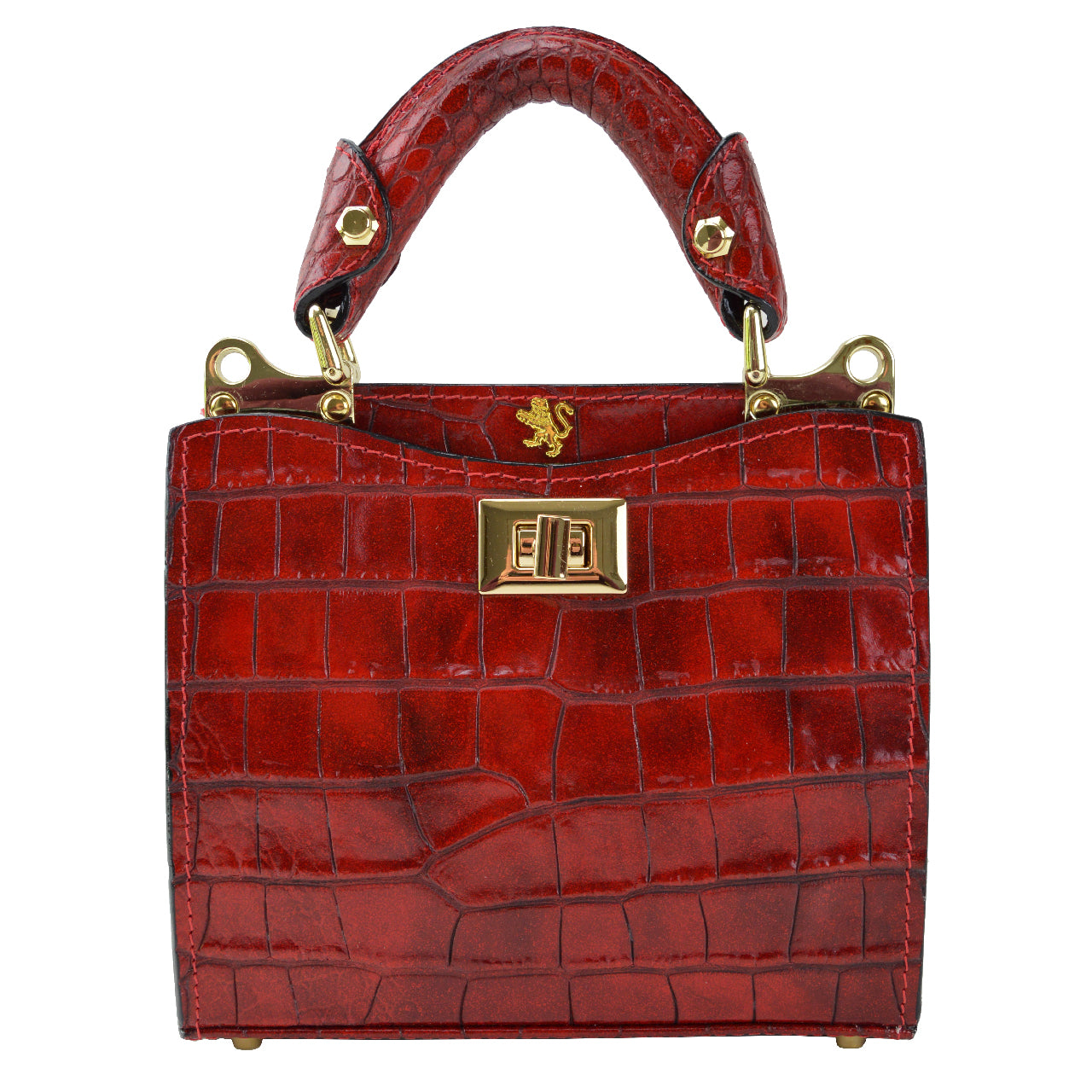 Pratesi Anna Maria Luisa de' Medici Small Lady Bag in genuine leather K150/20 - King Cherry - SZN