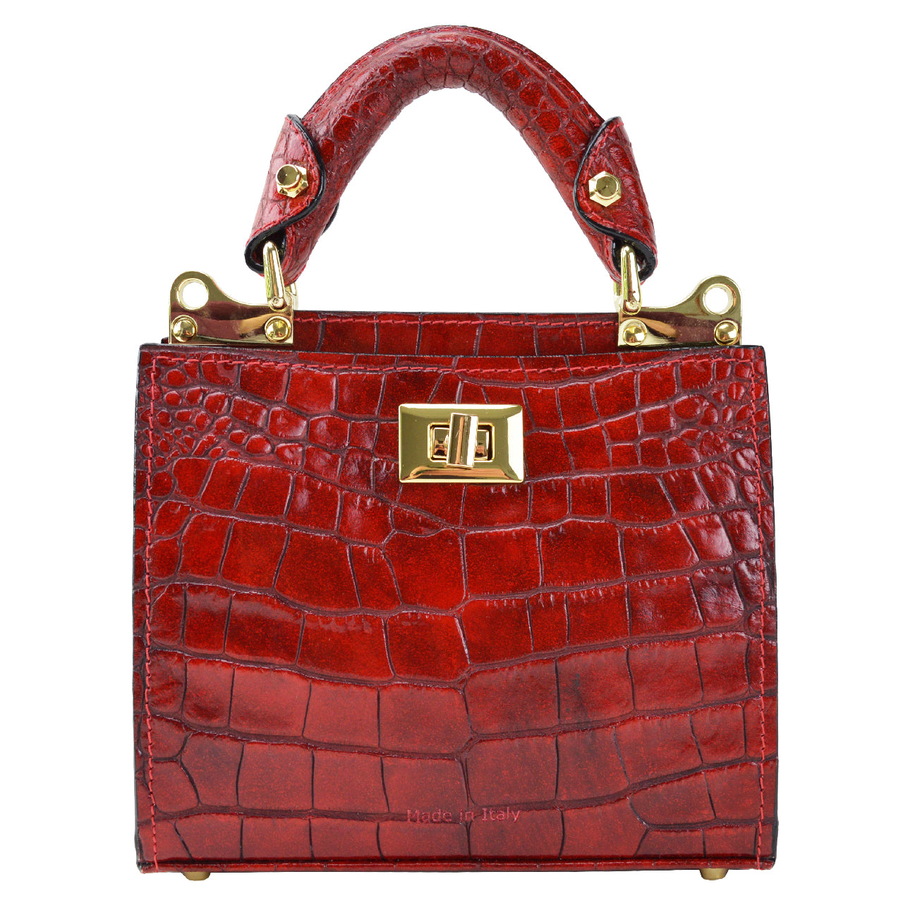 Pratesi Anna Maria Luisa de' Medici Small Lady Bag in genuine leather K150/20 - King Cherry - SZN