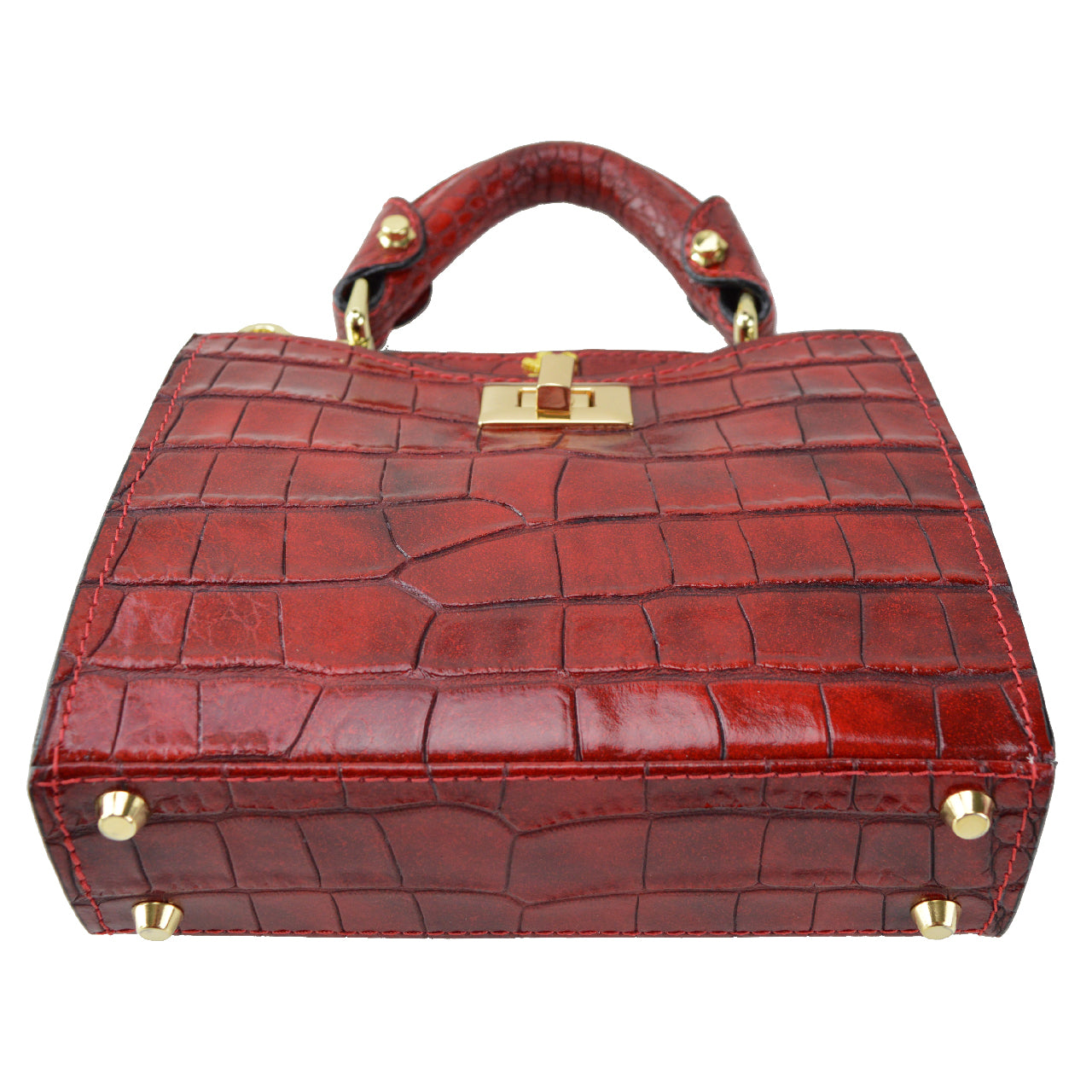 Pratesi Anna Maria Luisa de' Medici Small Lady Bag in genuine leather K150/20 - King Cherry - SZN