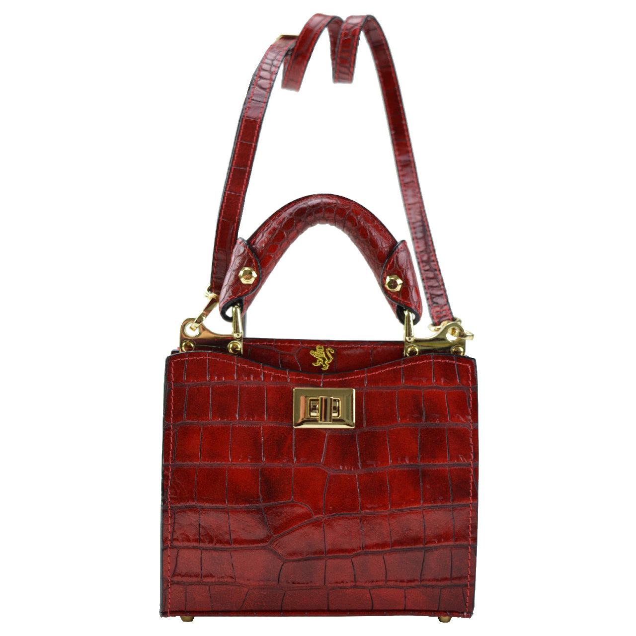 Pratesi Anna Maria Luisa de' Medici Small Lady Bag in genuine leather K150/20 - King Cherry - SZN