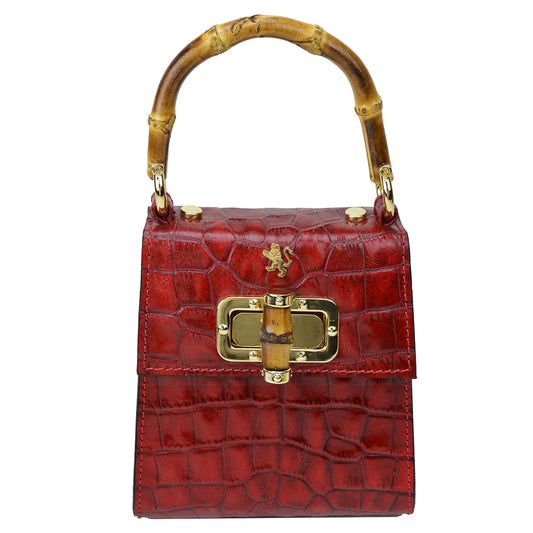 Pratesi Castalia K298/22 Lady Bag in cow leather - King Cherry