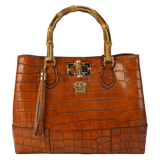 Bolso Bandolera Pratesi Sarteano en cuero de vaca K291 - King Cognac