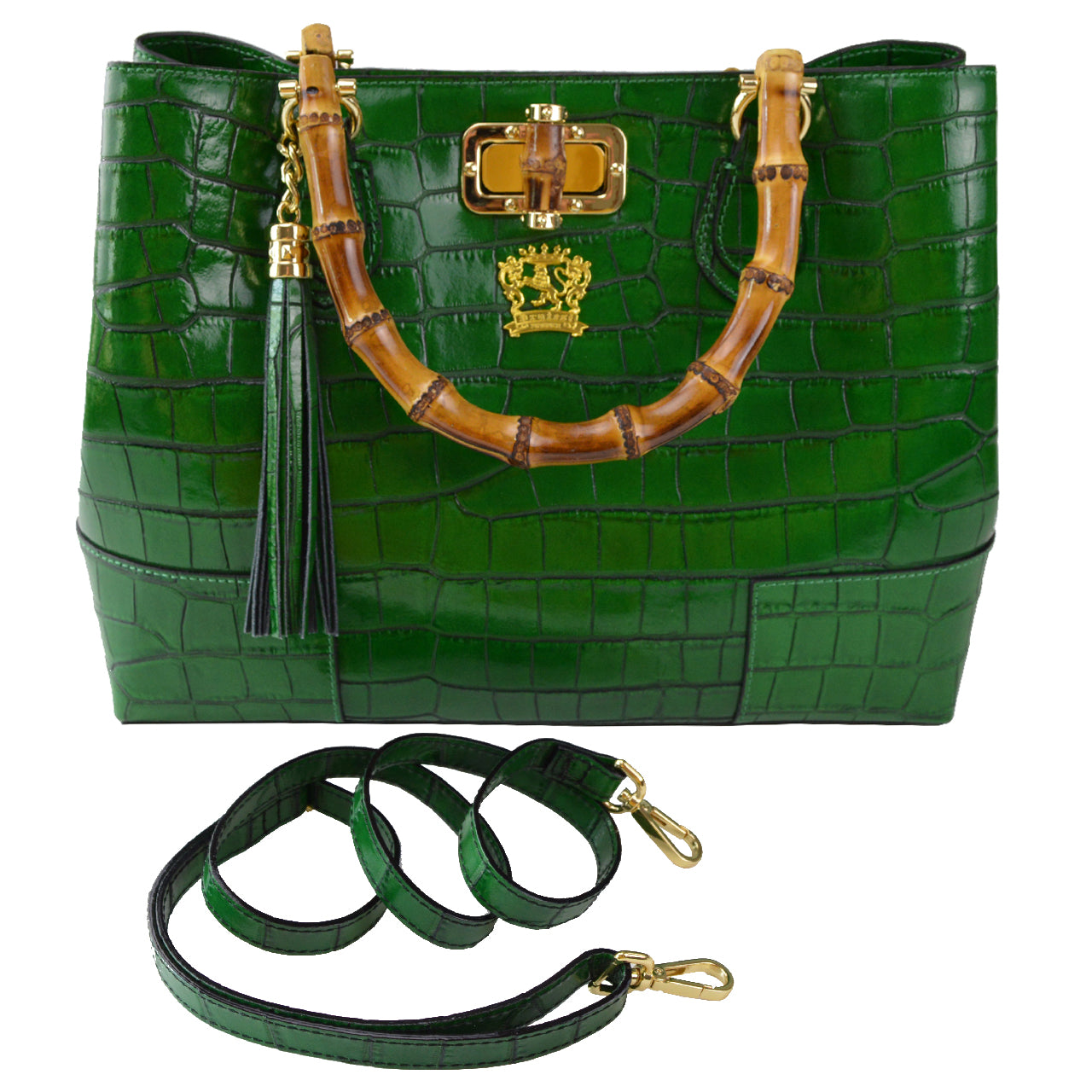 Bolso Bandolera Pratesi Sarteano en cuero de vaca K291 - King Green