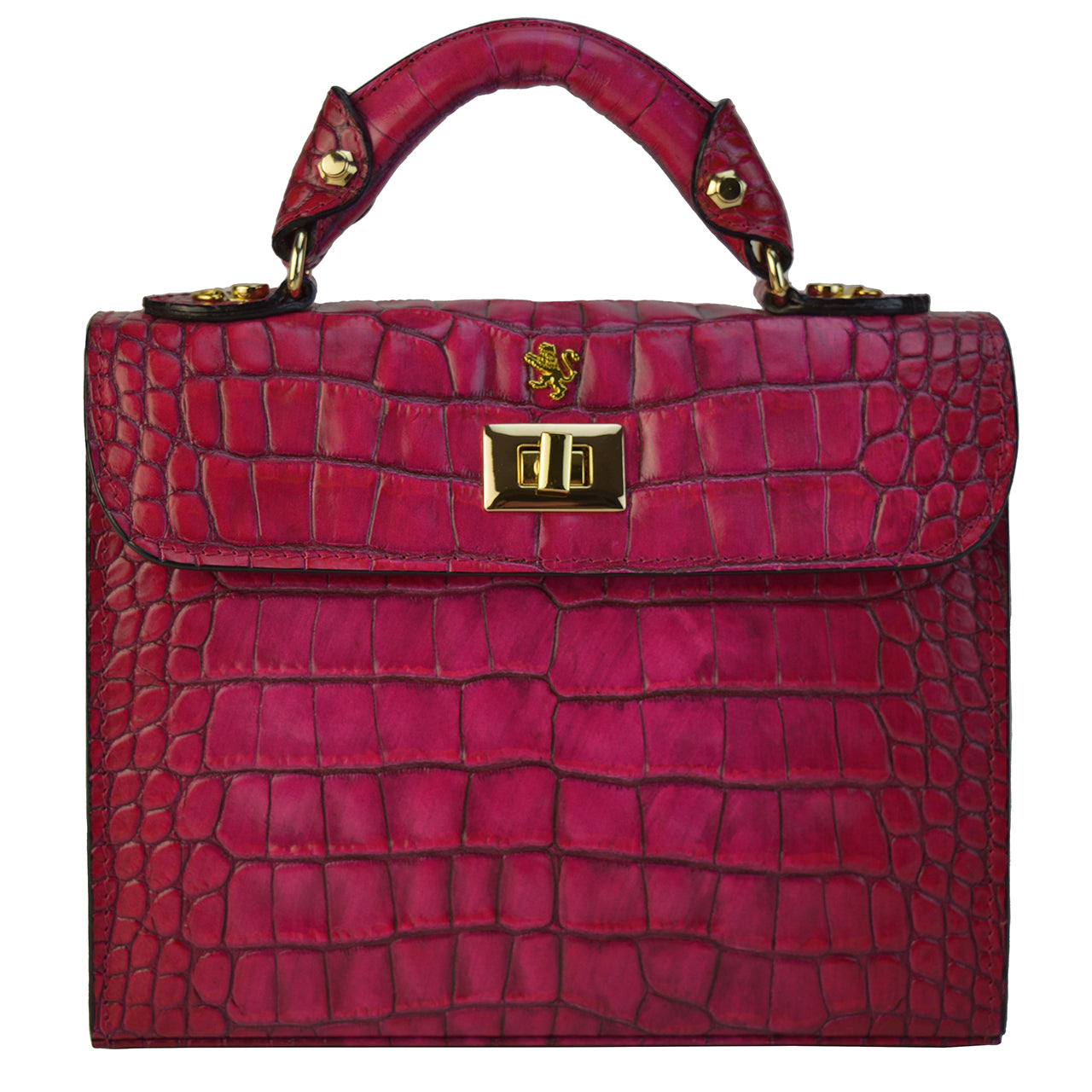 Pratesi Lucignano K280/26 Bolso de mano en cuero de vaca - King Fuxia