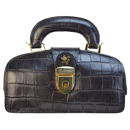 Pratesi Lady Brunelleschi Nana Bolso Mujer en auténtica piel K120/M - King Grey