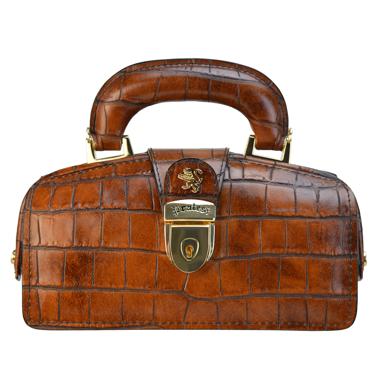 Pratesi Lady Brunelleschi Nana Bolso Mujer en auténtica piel K120/M - King Brown