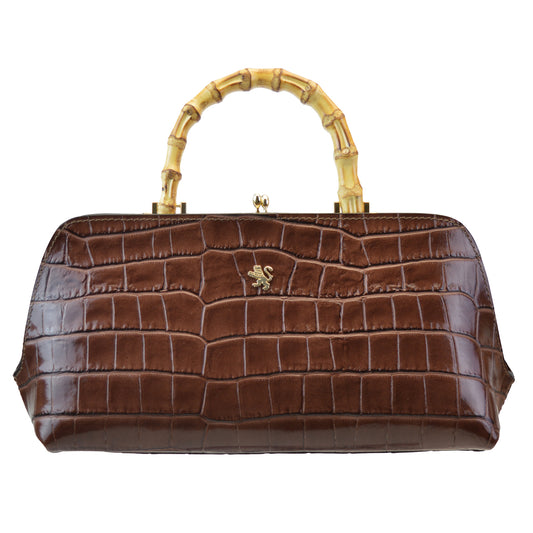 Pratesi Cafaggio HandBag B326 in Full-Grain Leather - Bruce Coffee - cgpt2